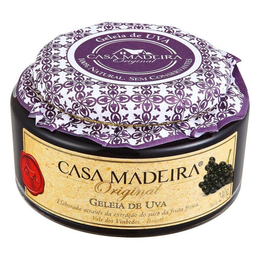 Geleia Tradicional de Uva Casa Madeira 240g - Casa Madeira - Espumantes do Sul