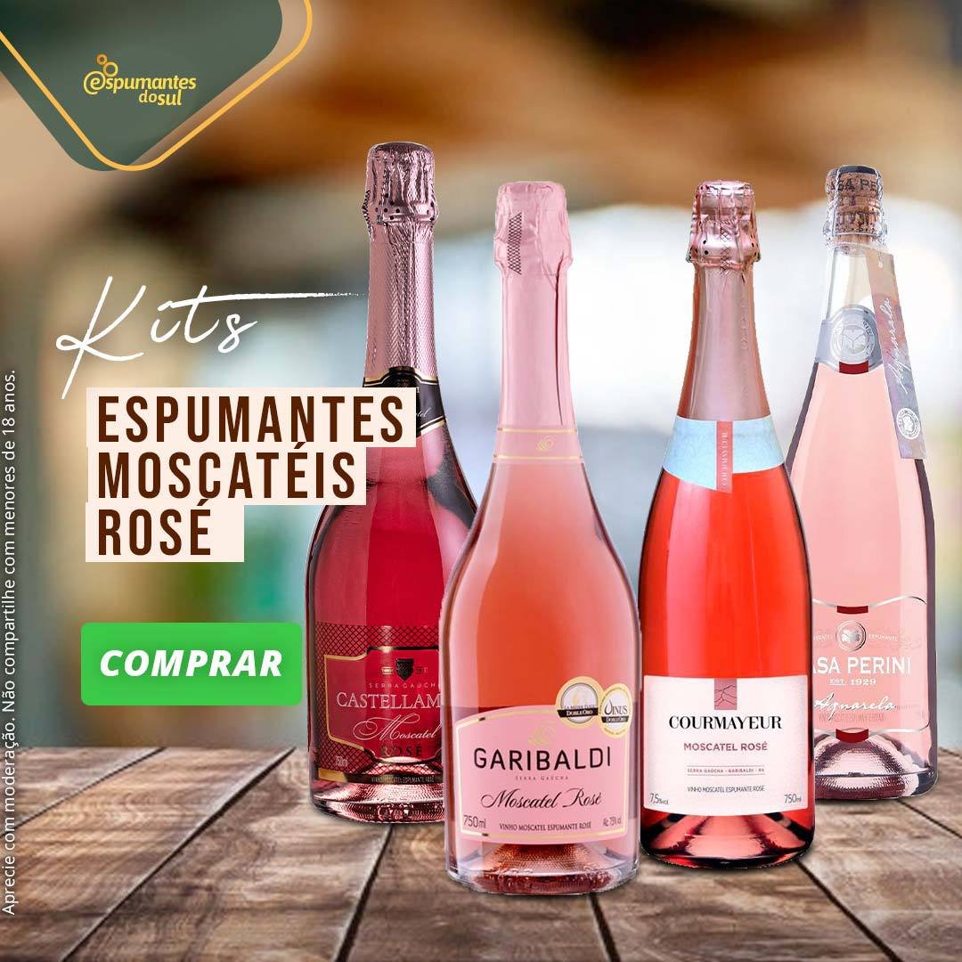 Kit Espumante Moscatel Rosé - Kit - Espumantes do Sul