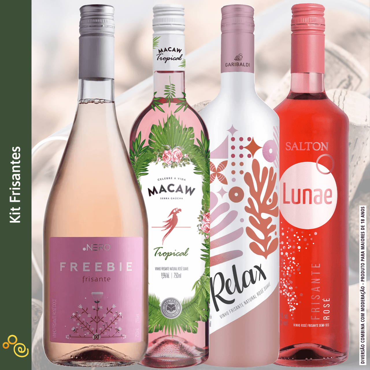 Kit Frisantes Rosés - Kit - Espumantes do Sul