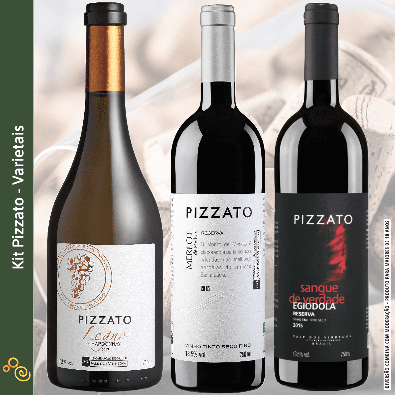 Kit Vinícola Pizzato - Pizzato - Espumantes do Sul