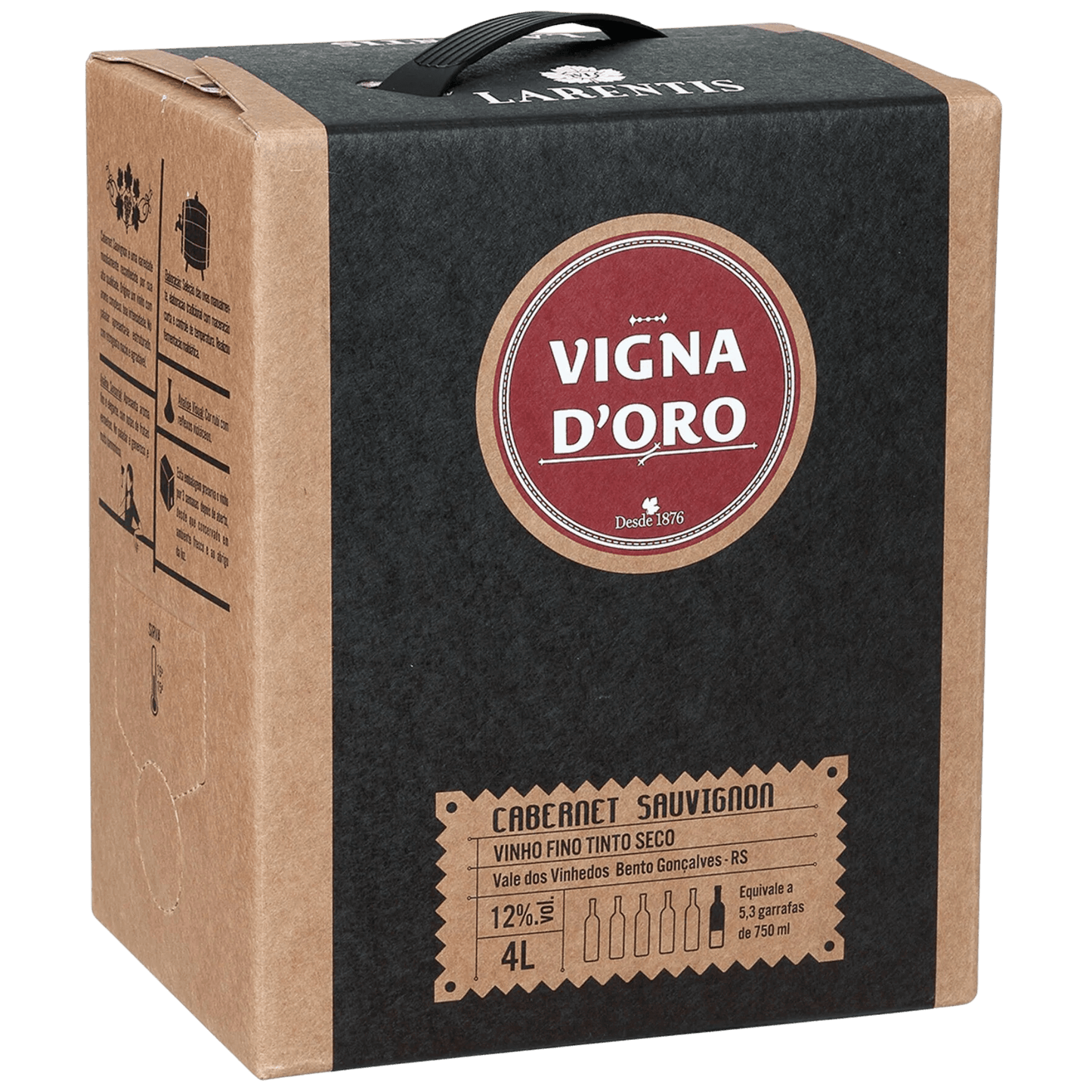 Larentis Vigna D'Oro Cabernet Sauvignon Bag in Box 4L - Larentis - Espumantes do Sul