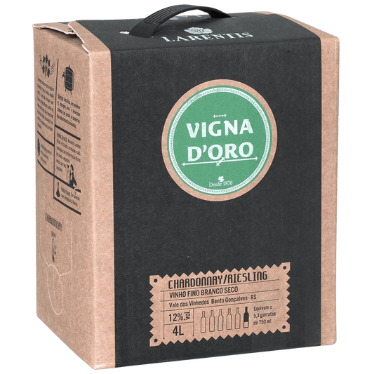 Larentis Vigna D'Oro Chardonnay e Resling Bag in Box 4L - Larentis - Espumantes do Sul