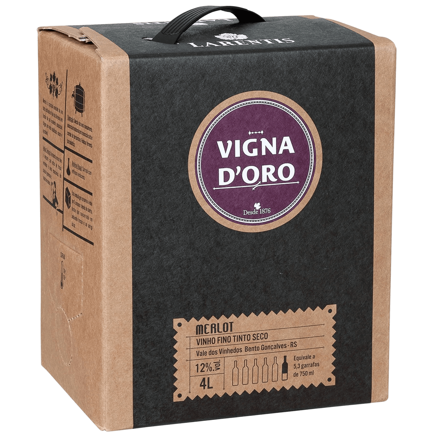Larentis Vigna D'Oro Merlot Bag in Box 4L - Larentis - Espumantes do Sul