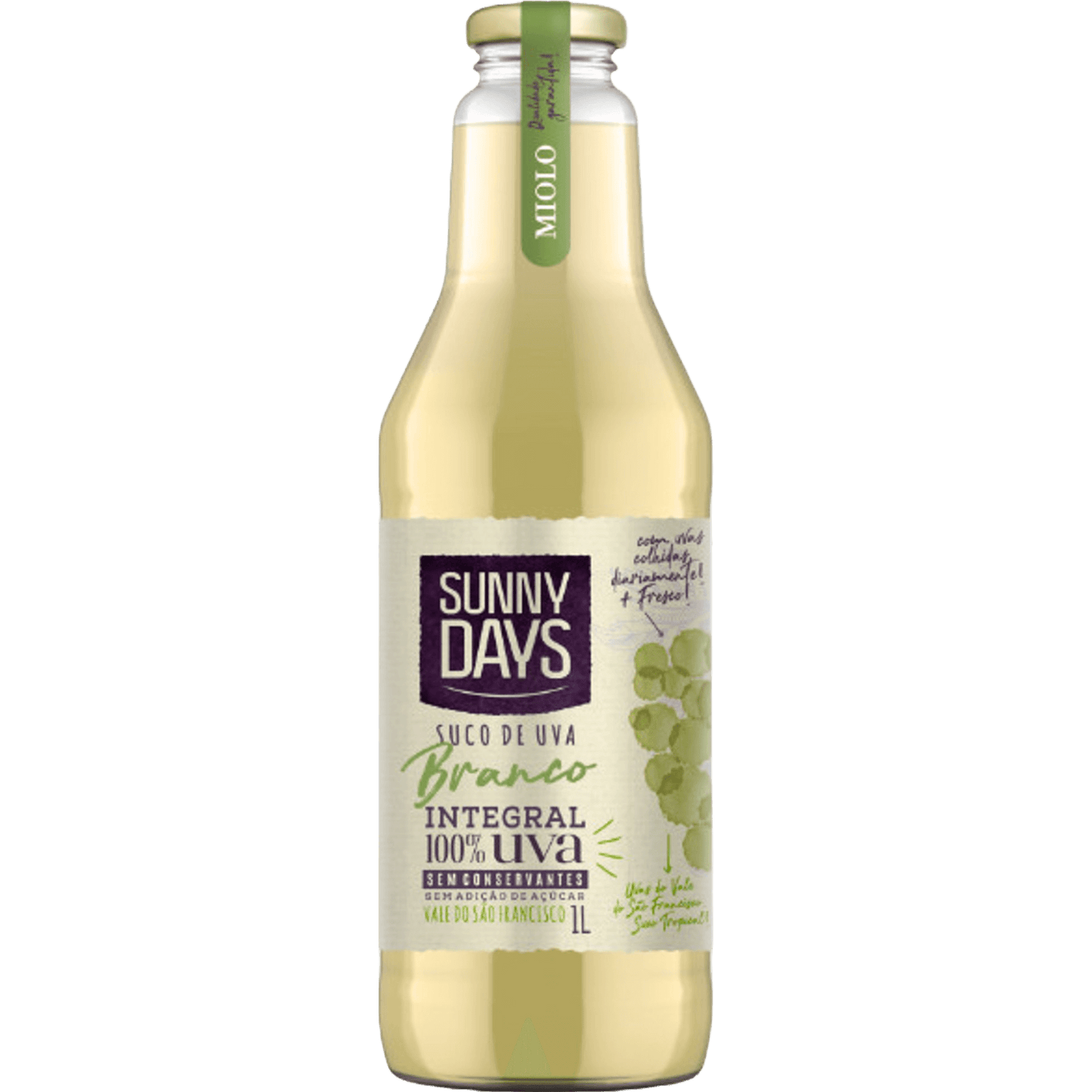 Miolo Sunny Days Suco de Uva Integral Branco 1L - Miolo - Espumantes do Sul