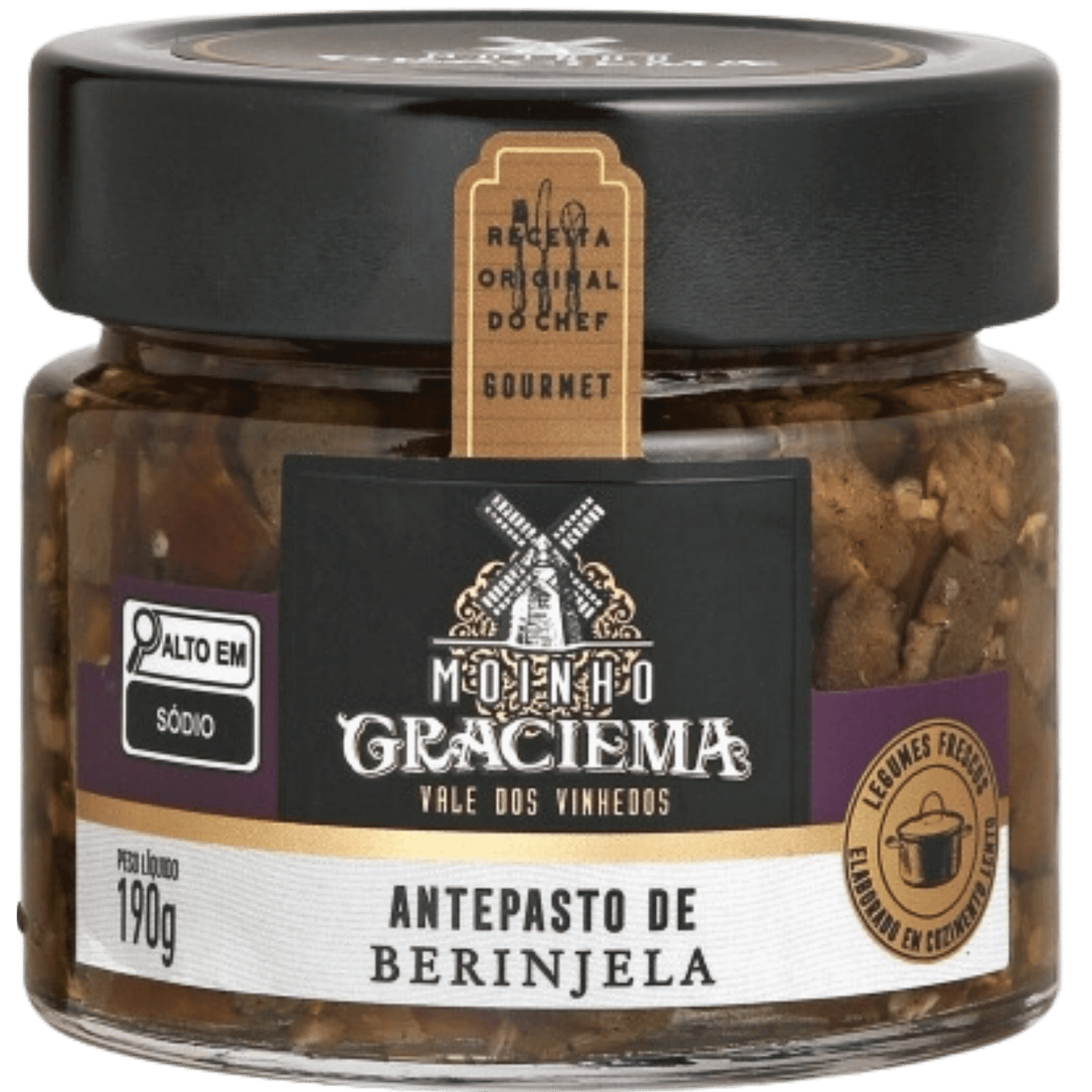 Moinho Graciema Antepasto de Berinjela 190g - Moinho Graciema - Espumantes do Sul