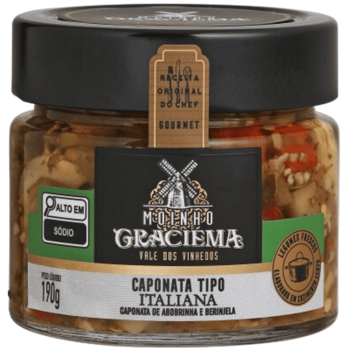 Moinho Graciema Caponata Tipo Italiana 190g - Moinho Graciema - Espumantes do Sul