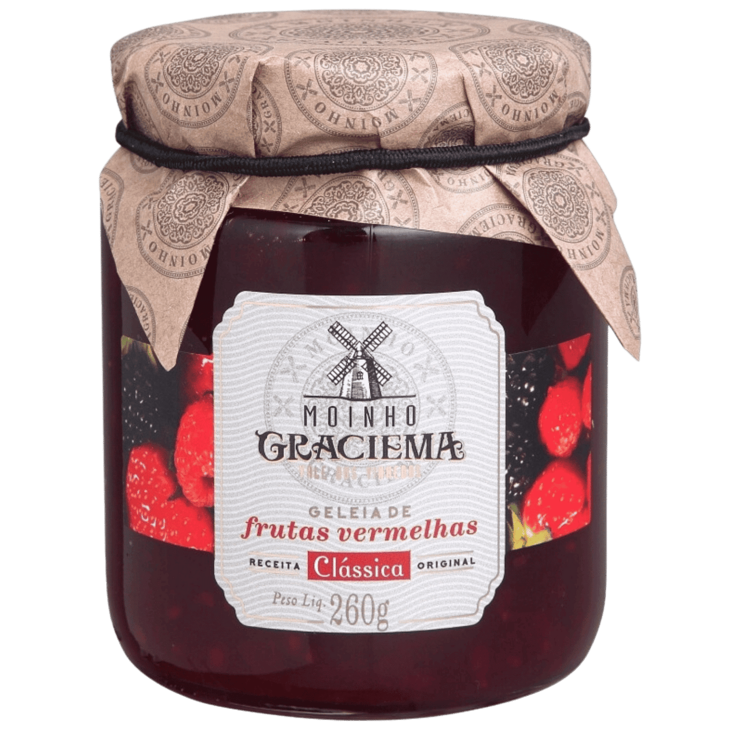 Moinho Graciema Clássica Geleia De Frutas Vermelhas 260g - Moinho Graciema - Espumantes do Sul