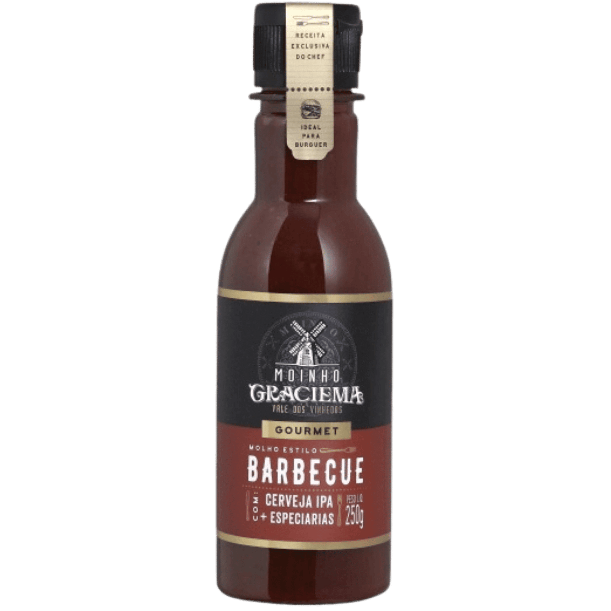 Moinho Graciema Molho Barbecue com Cerveja Ipa e Especiarias 250g - Moinho Graciema - Espumantes do Sul