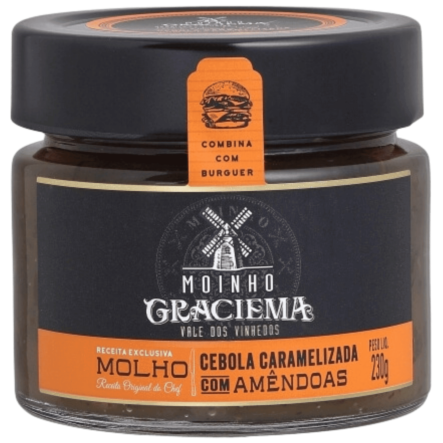 Moinho Graciema Molho Cebola Caramelizada c/ Amêndoas 230g - Moinho Graciema - Espumantes do Sul