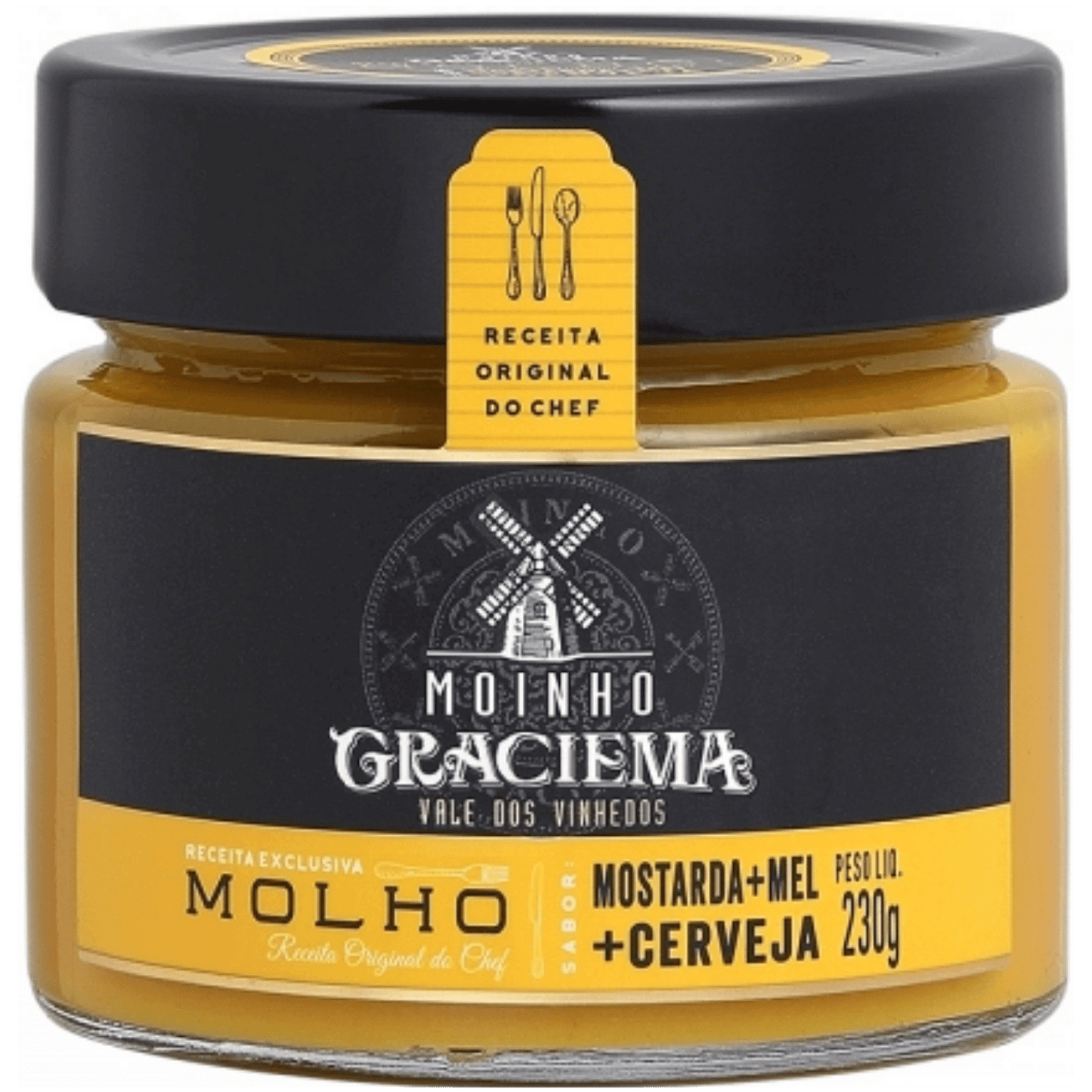 Moinho Graciema Molho Mostarda, Mel e Cerveja 230g - Moinho Graciema - Espumantes do Sul