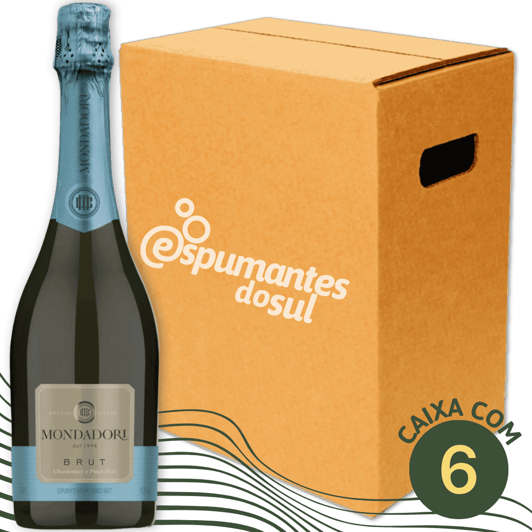 Mondadori Espumante Brut - Caixa com 6 - Mondadori - Espumantes do Sul