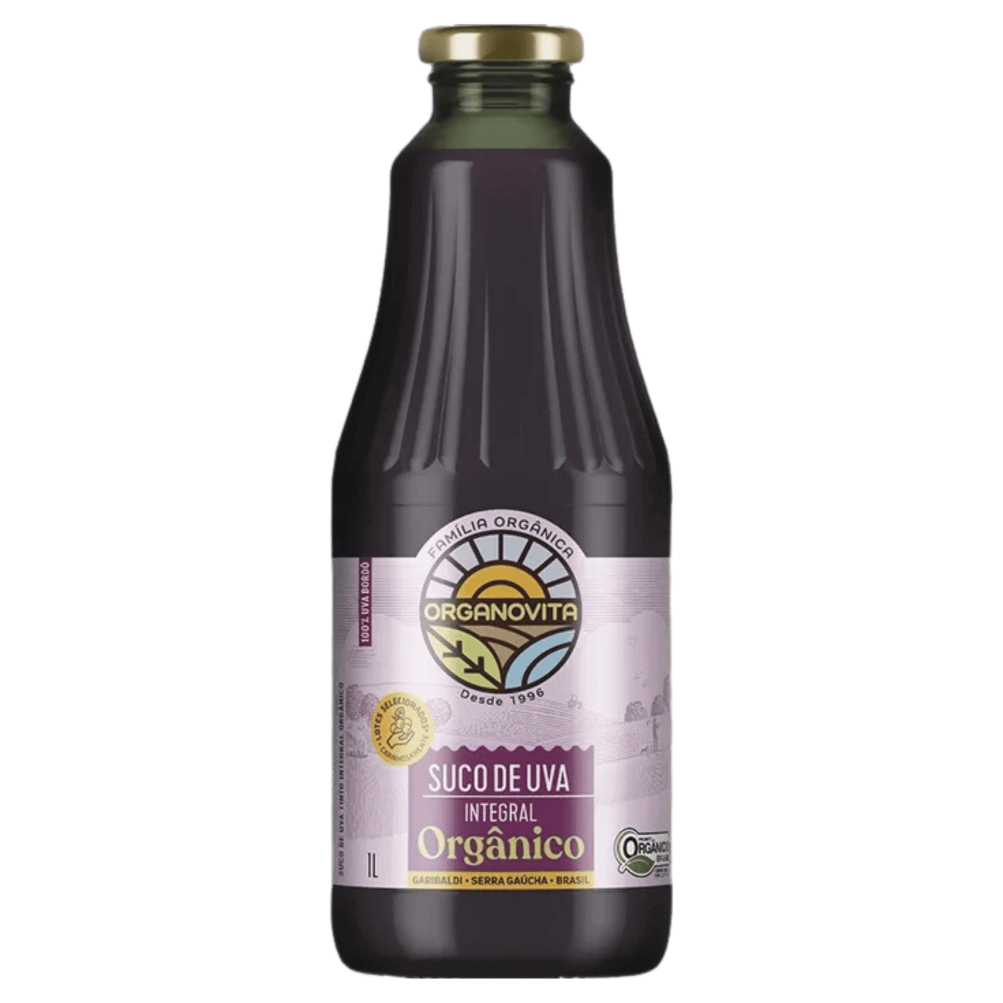 Organovita Suco de Uva Integral Bordô 1L - Organovita - Espumantes do Sul