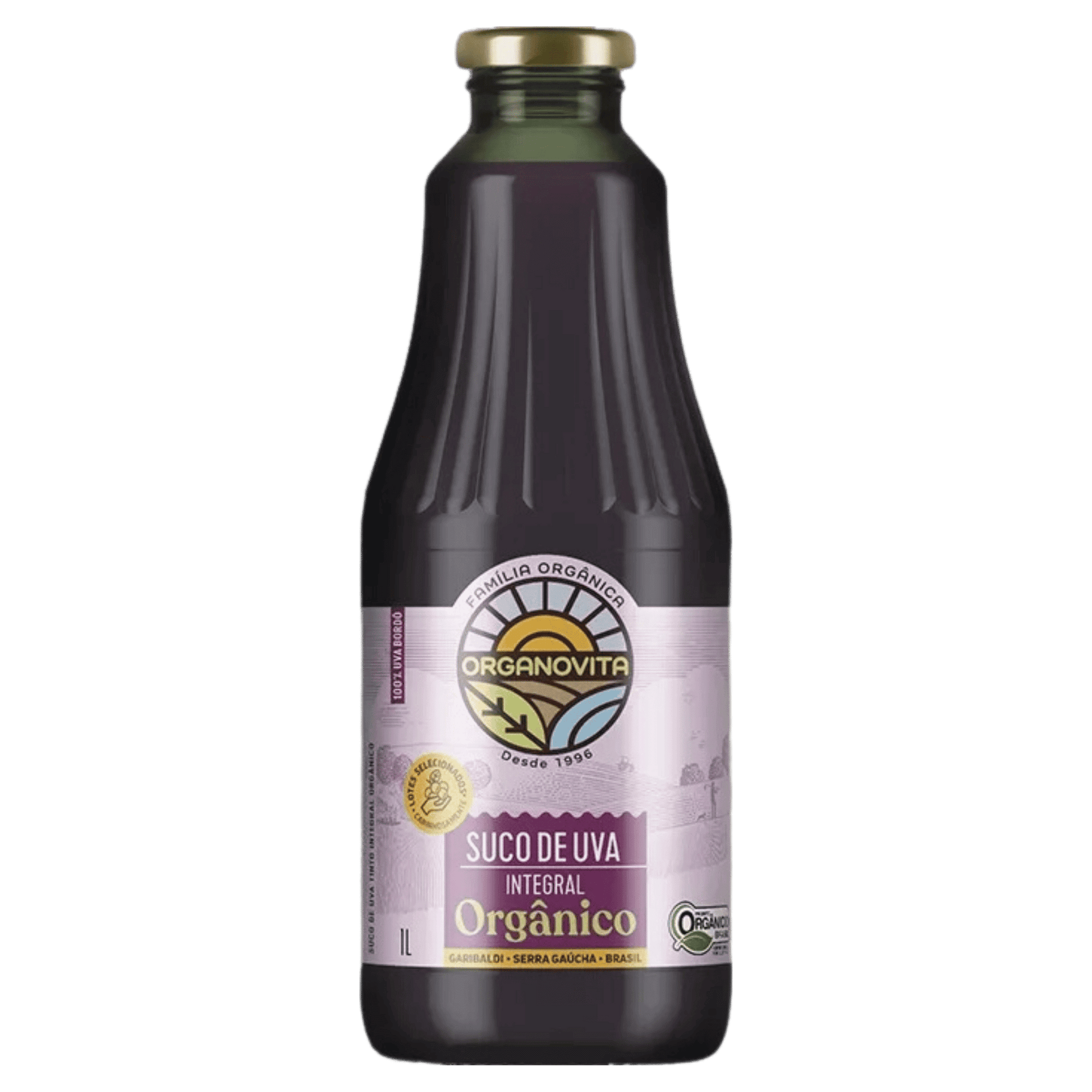 Organovita Suco de Uva Integral Bordô 1L - Organovita - Espumantes do Sul