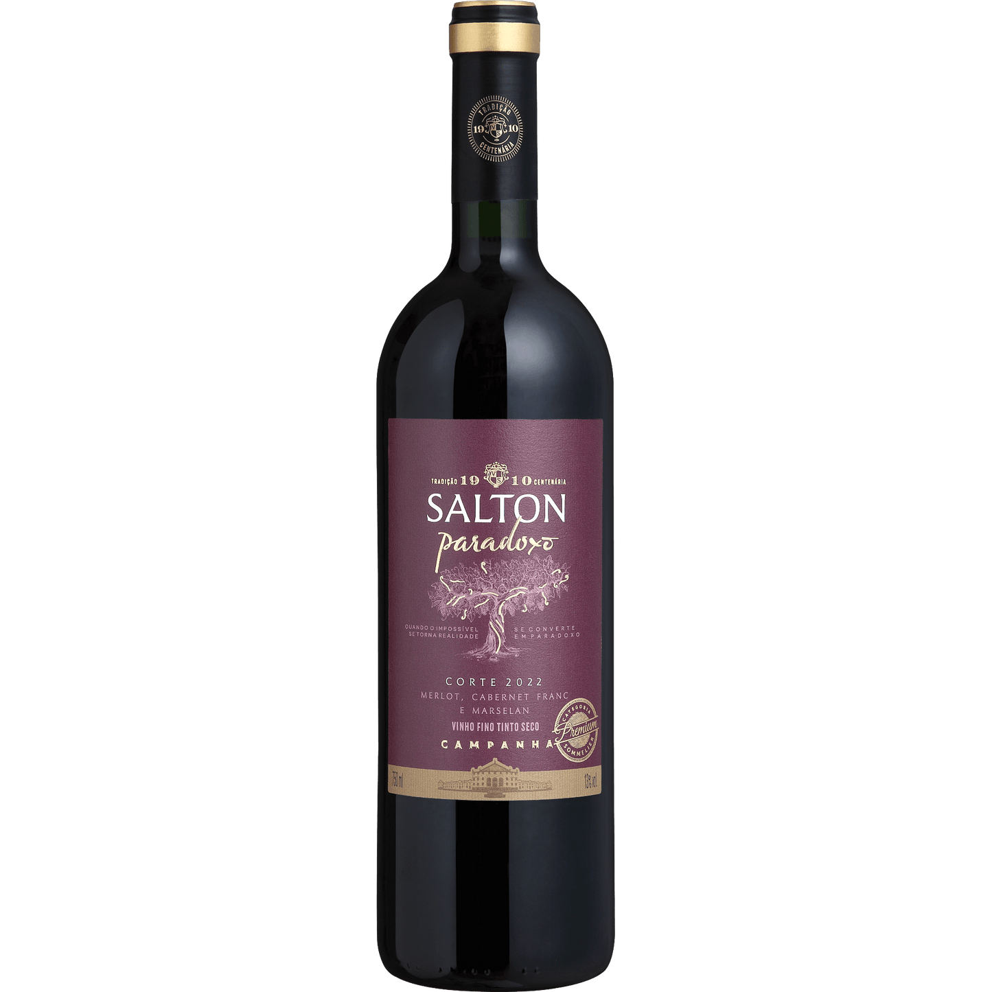 Salton Vinho Paradoxo Merlot, Cabernet Franc e Marselan - Salton - Espumantes do Sul