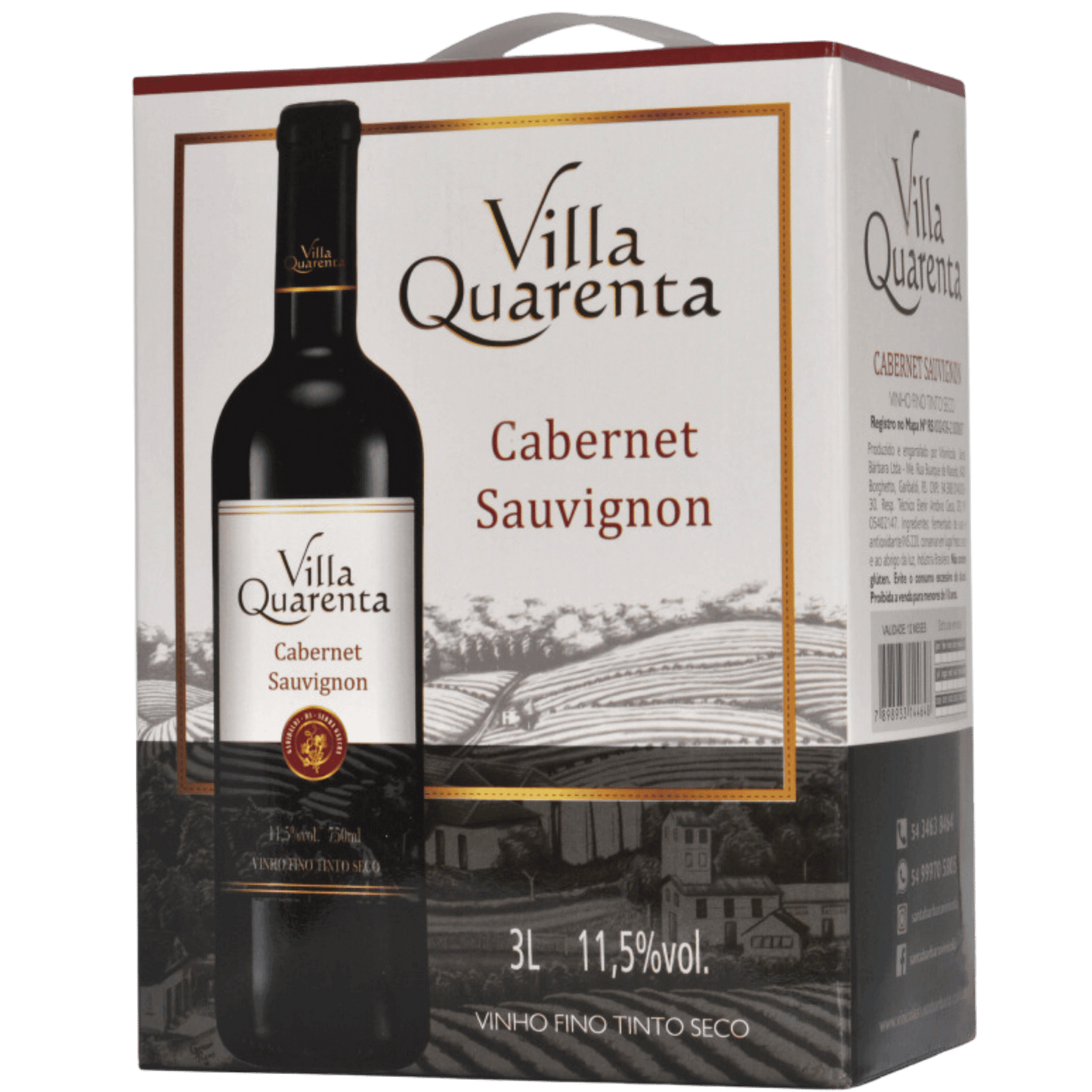 Santa Bárbara Villa Quaresma Cabernet Sauvignon Bag in Box 3L - Santa Bárbara - Espumantes do Sul