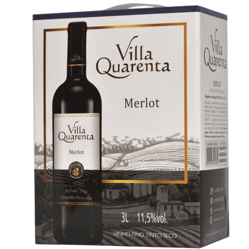 Santa Bárbara Villa Quaresma Merlot Bag in Box 3L - Santa Bárbara - Espumantes do Sul
