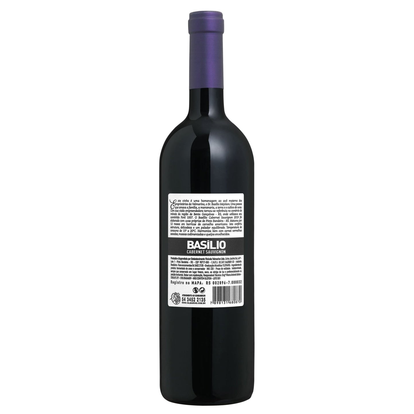 Valmarino Basílio Cabernet Sauvignon - Valmarino - Espumantes do Sul