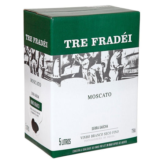 Valmarino Tré Fradei Moscato Bag in Box 5L - Valmarino - Espumantes do Sul