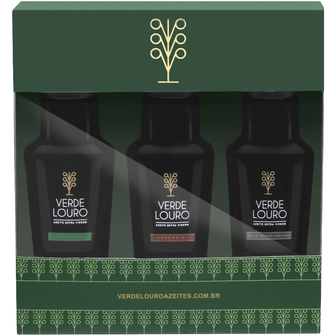 Verde Louro Azeite de Oliva Extra Virgem Kit 03 azeites 100ml - Verde Louro - Espumantes do Sul