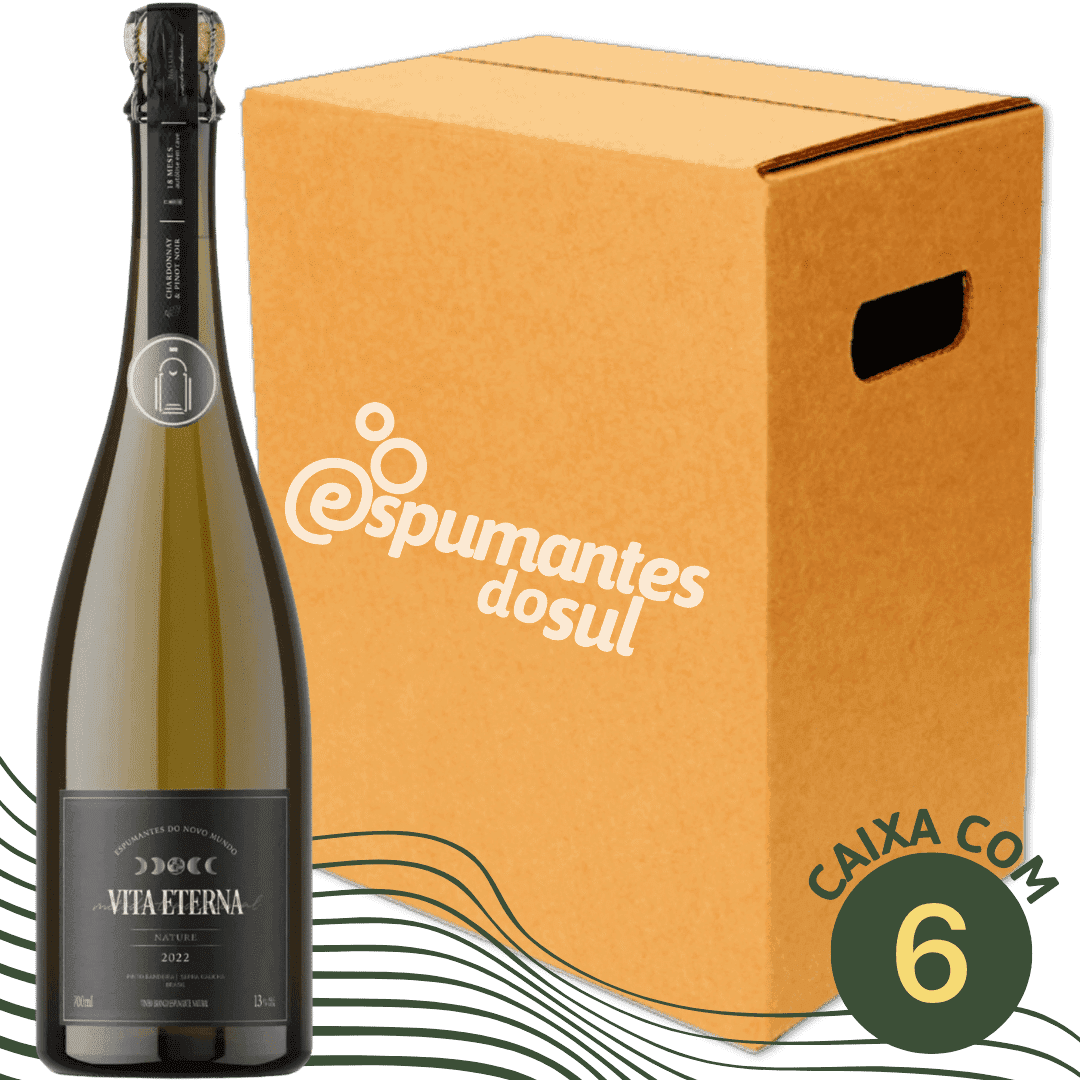 Vita Eterna Espumante Nature - Caixa com 6 - Vita Eterna - Espumantes do Sul