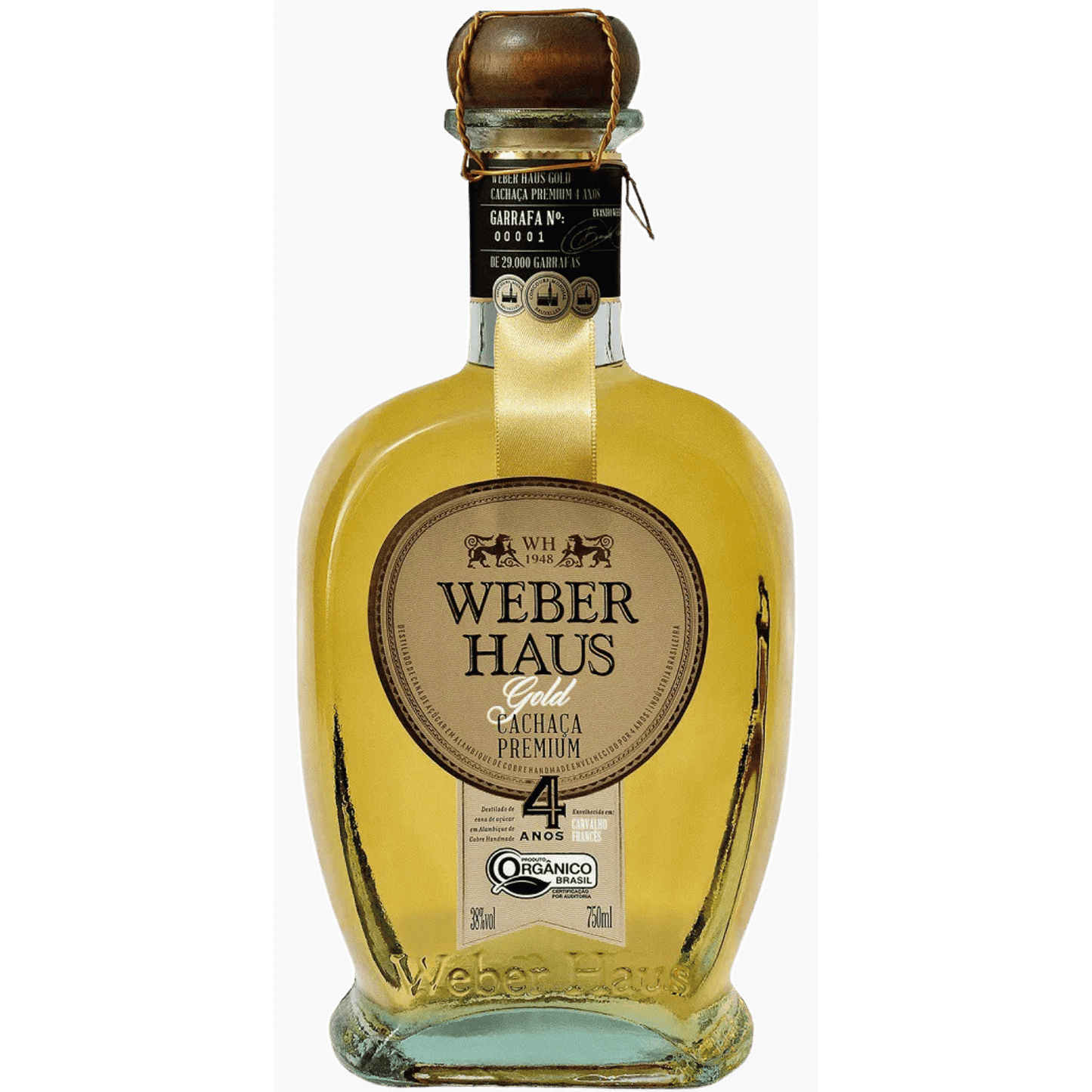 Weber Haus Cachaça Orgânica Premium Gold - Weber Haus - Espumantes do Sul
