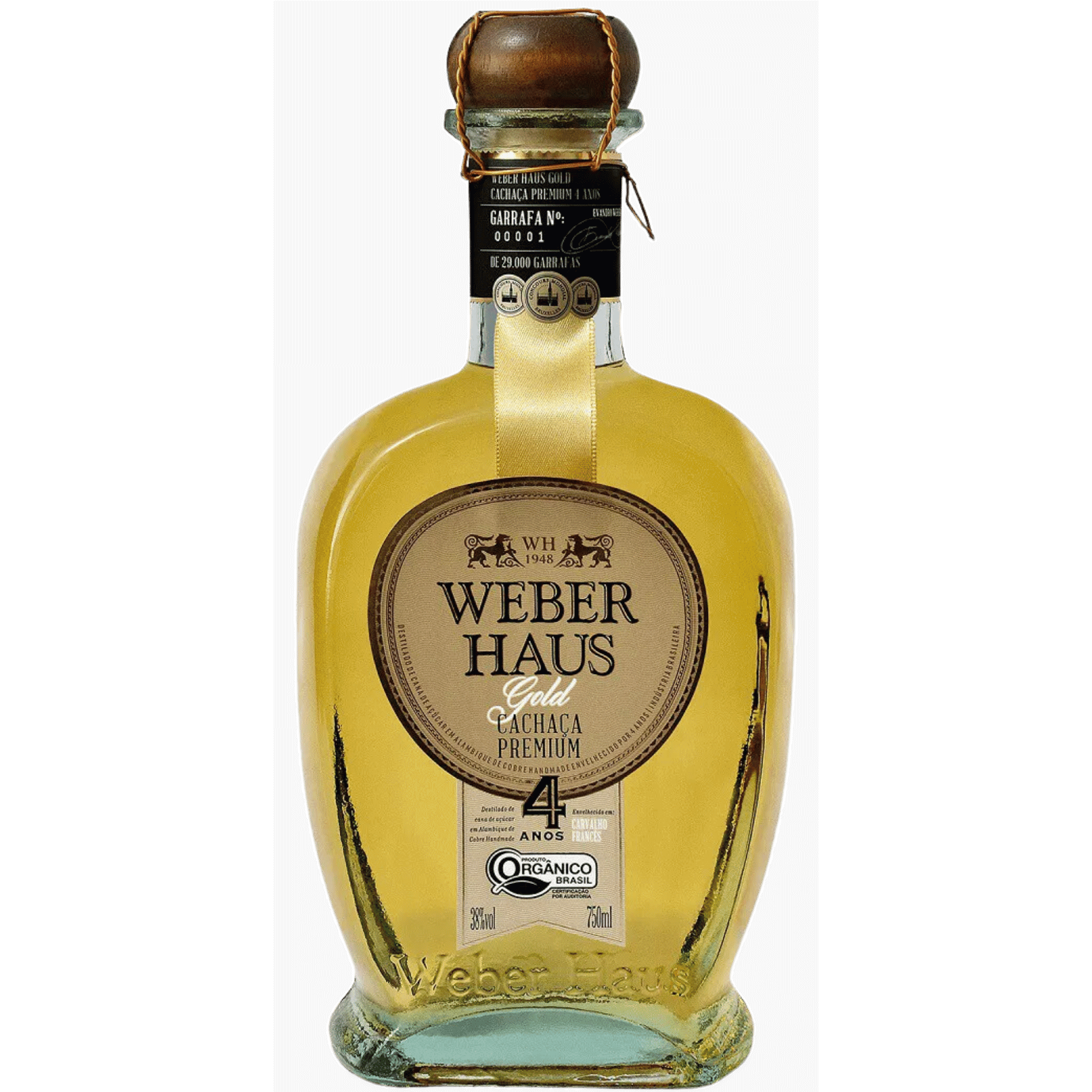 Weber Haus Cachaça Orgânica Premium Gold - Weber Haus - Espumantes do Sul