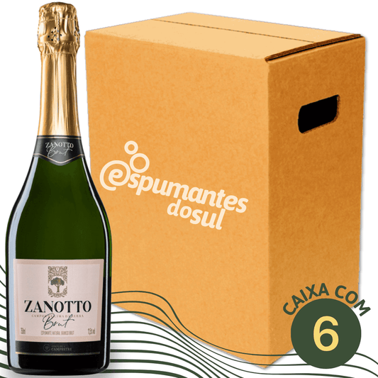 Zanotto Espumante Brut - Caixa com 6 - Zanotto - Espumantes do Sul