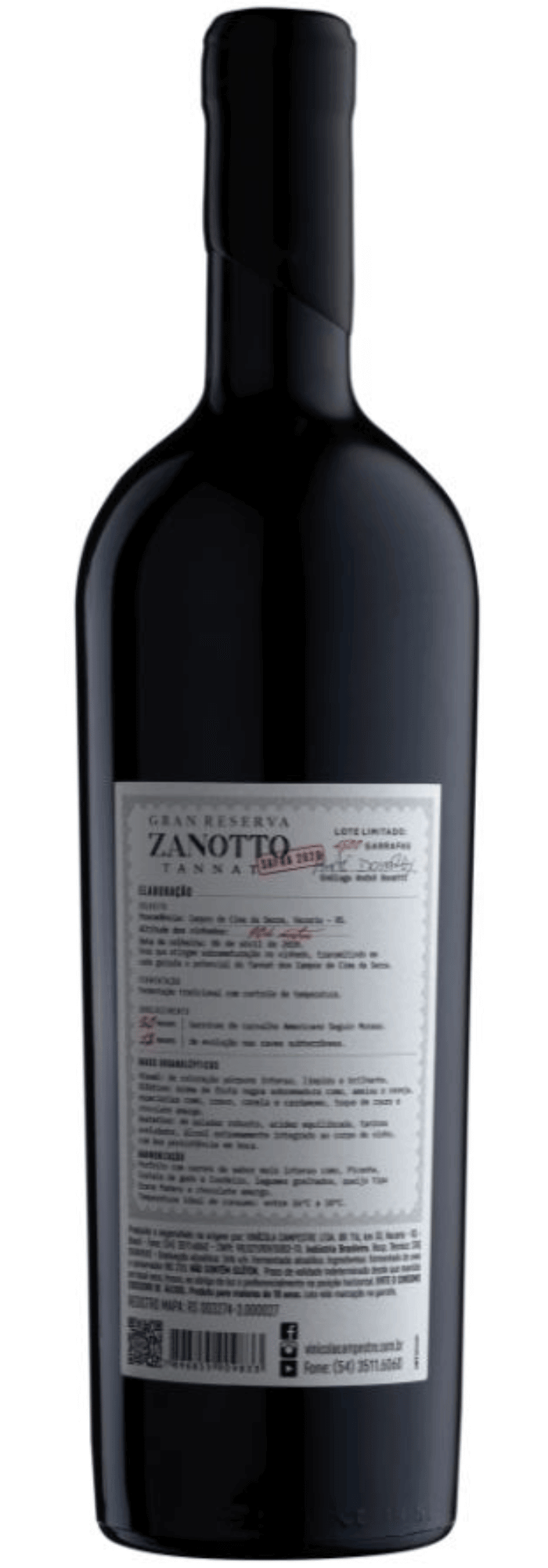 Zanotto Gran Reserva Tannat - Zanotto - Espumantes do Sul