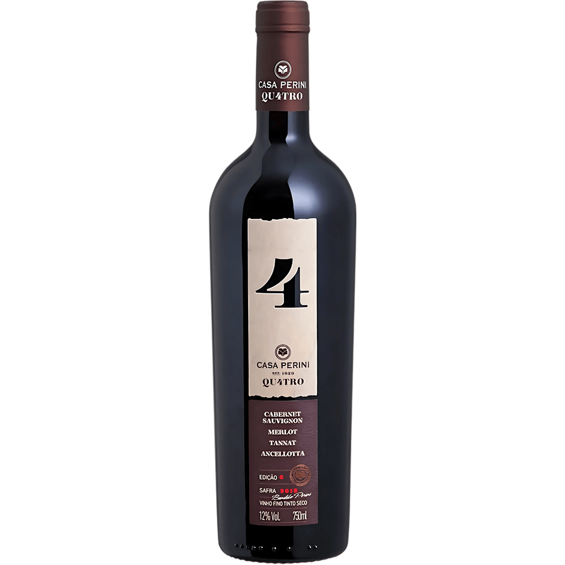 Casa Perini Qu4tro: Elegância e Força em Vinho Tinto Encorpado - Espumantes do Sul