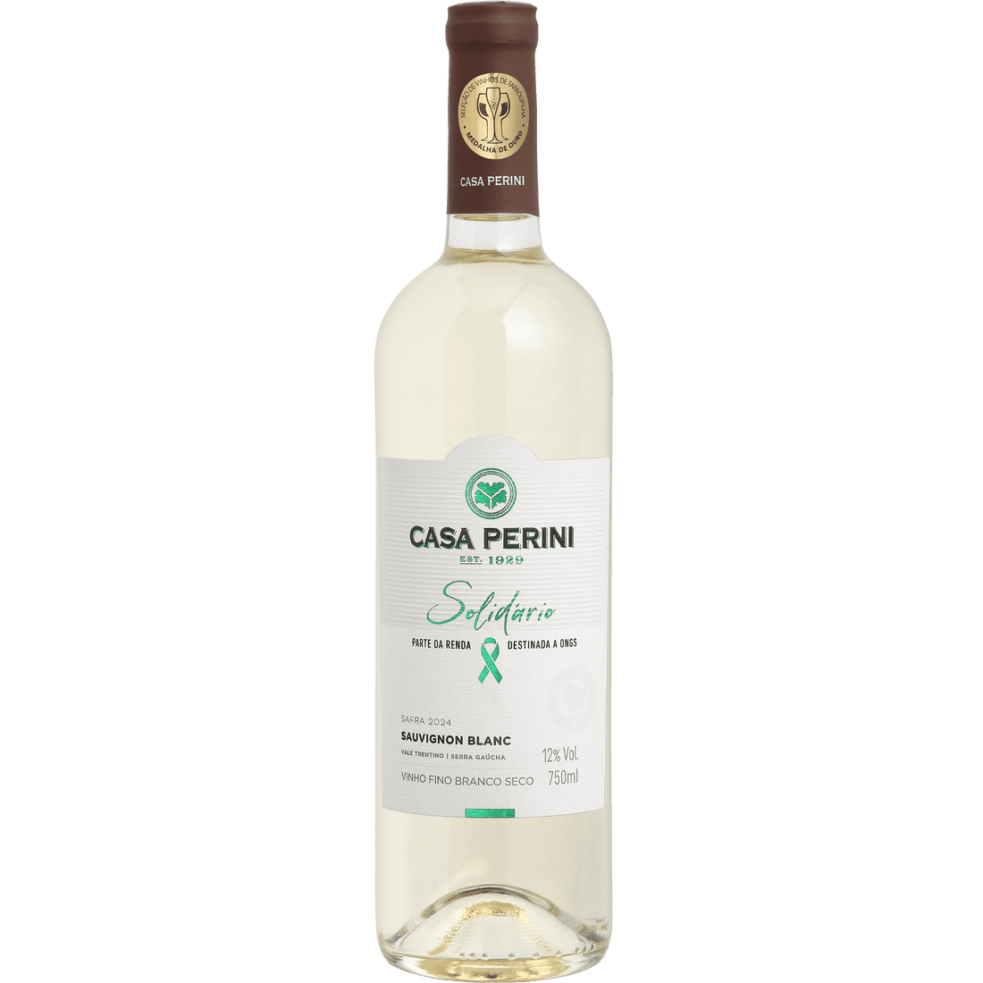 Casa Perini Solidário Sauvignon Blanc: Vinho Branco Seco e Refrescante - Espumantes do Sul