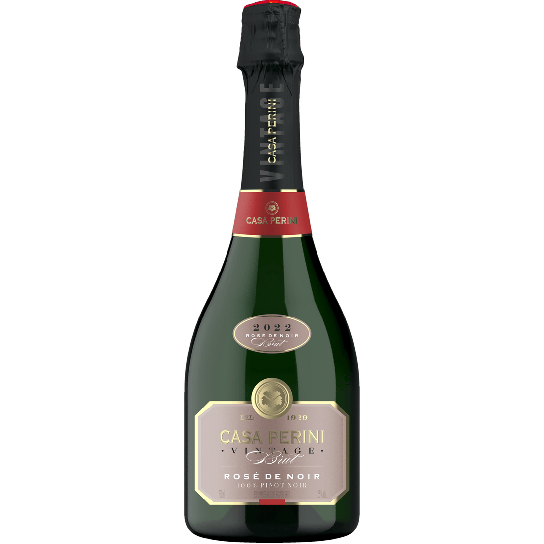 Descubra o Elegante Espumante Casa Perini Vintage Rosé de Noir - Espumantes do Sul