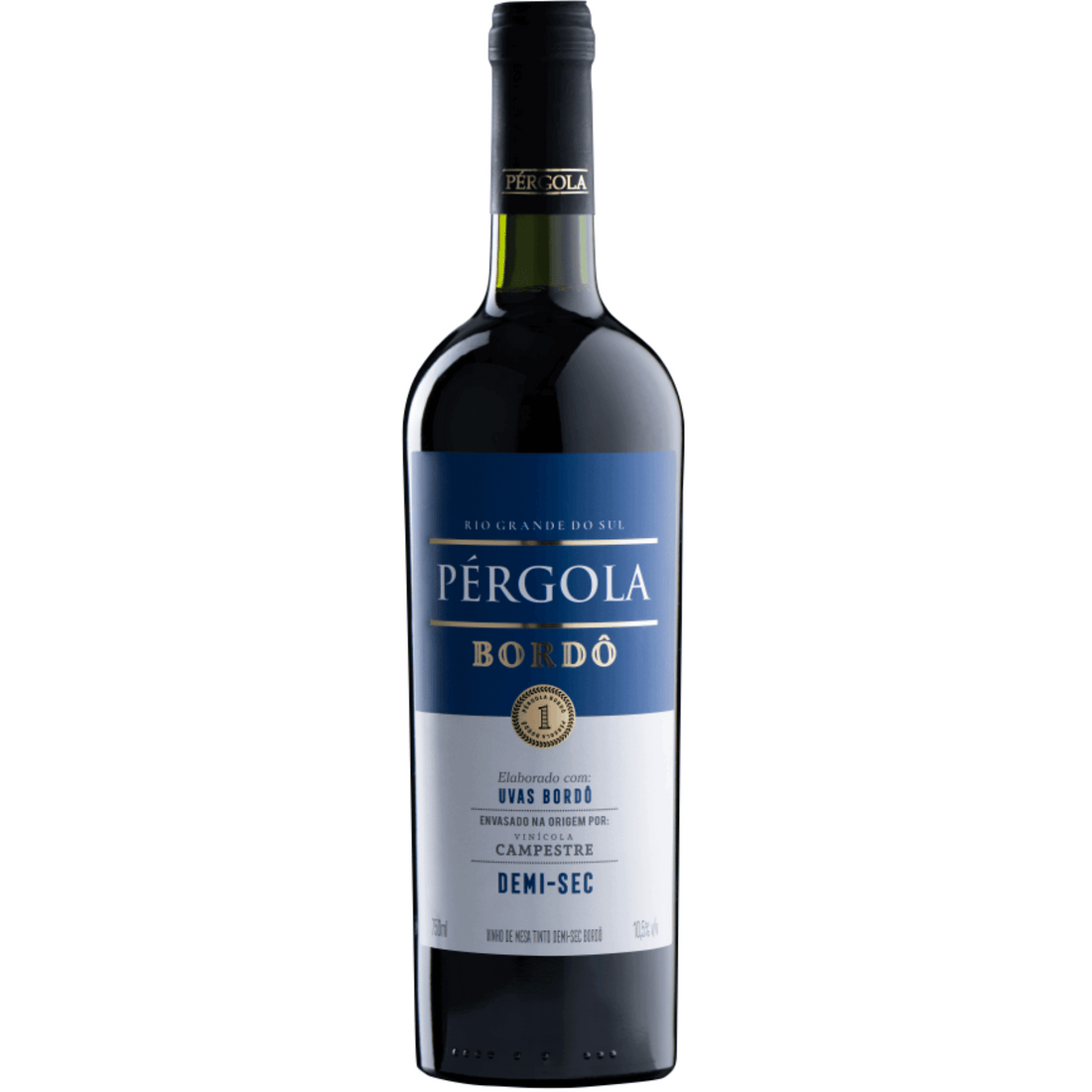 Pérgola Bordô Tinto Demi-Sec: suave e frutado para momentos especiais - Espumantes do Sul