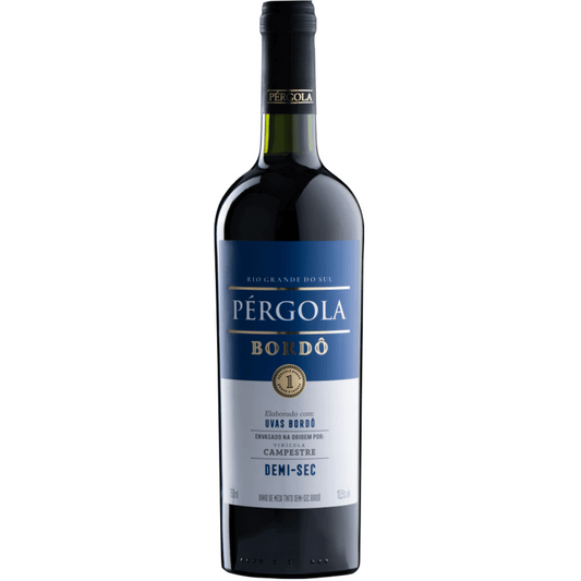 Pérgola Bordô Tinto Demi-Sec: suave e frutado para momentos especiais - Espumantes do Sul