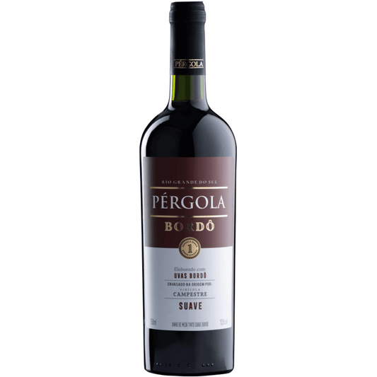 Pérgola Bordô Tinto Suave: leve, frutado e fácil de beber - Espumantes do Sul
