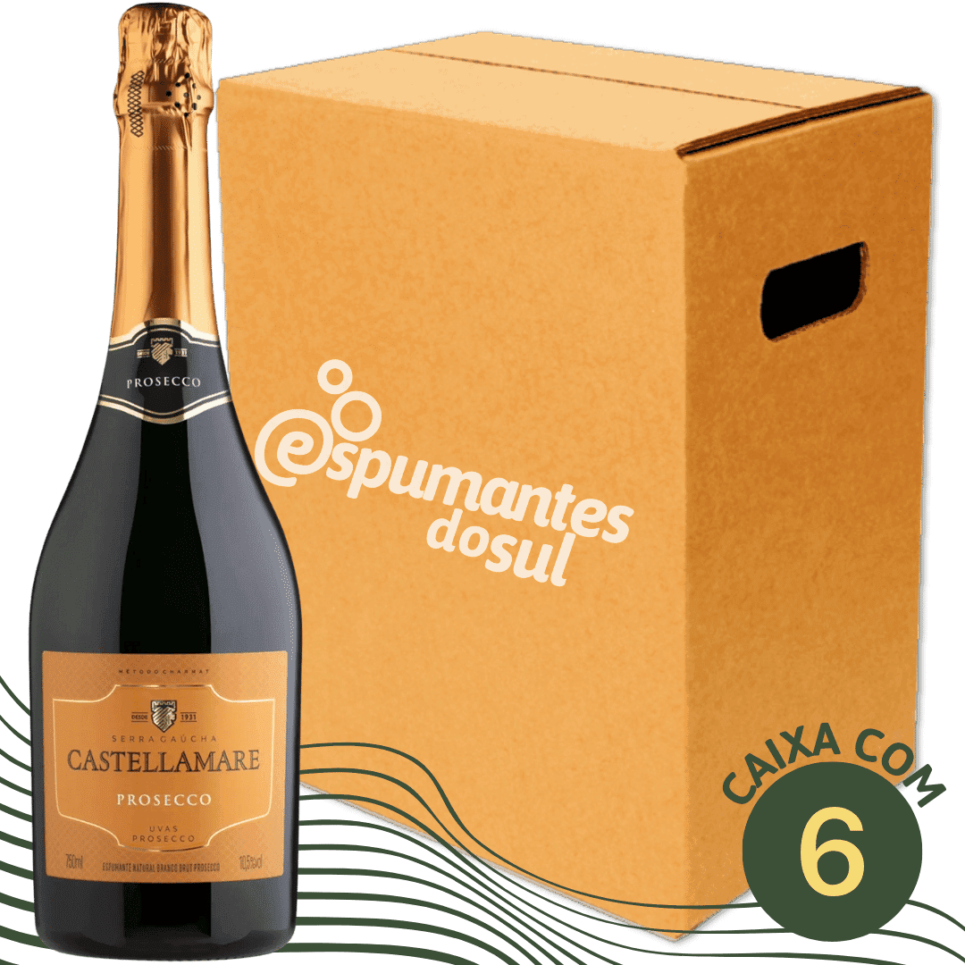 Castellamare Prosecco Espumante Brut - Caixa com 6