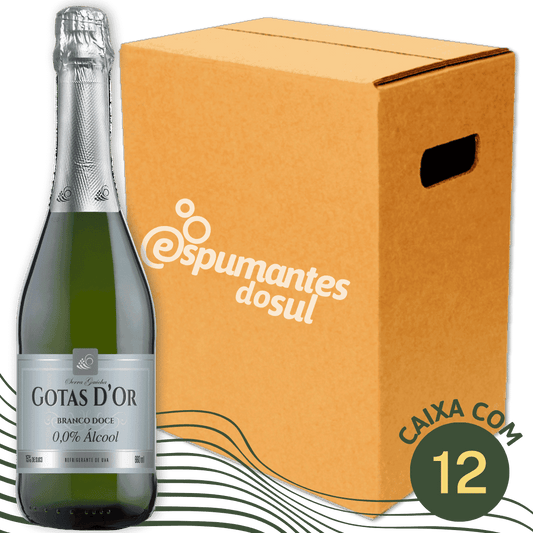 Garibaldi Gotas D'Or Sem Álcool Filtrado Doce - Caixa com 12