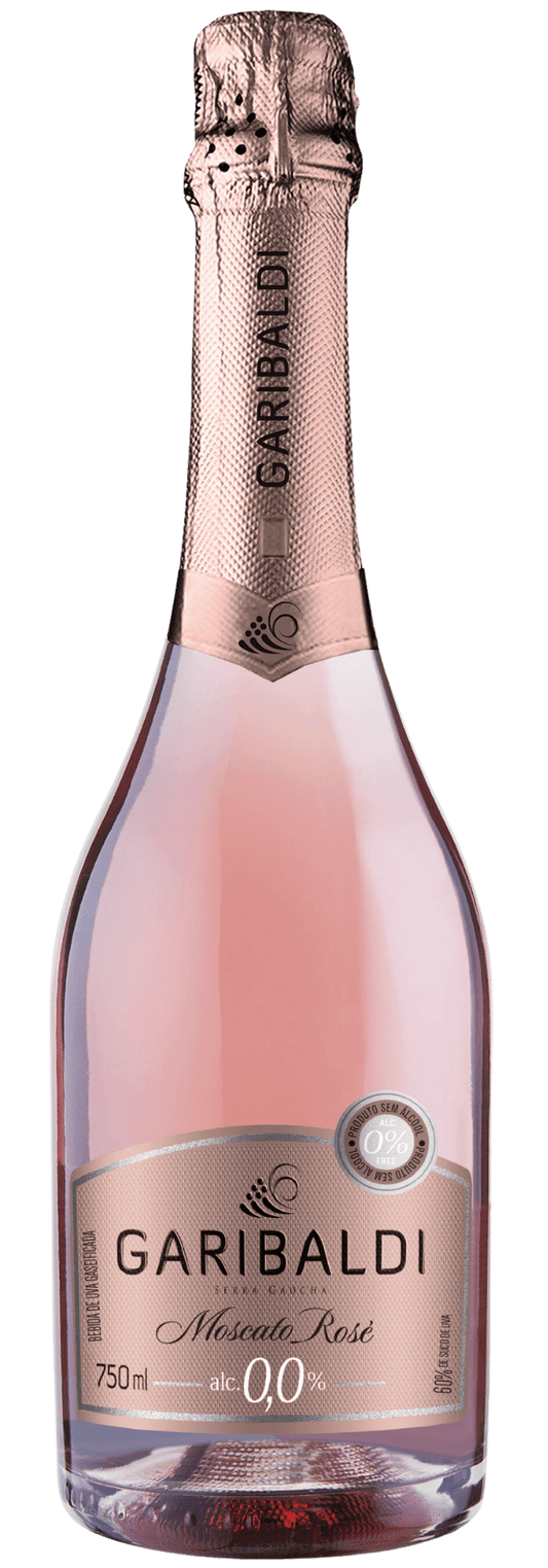 Garibaldi Zero Álcool 0,0% Moscato Espumante Rosé