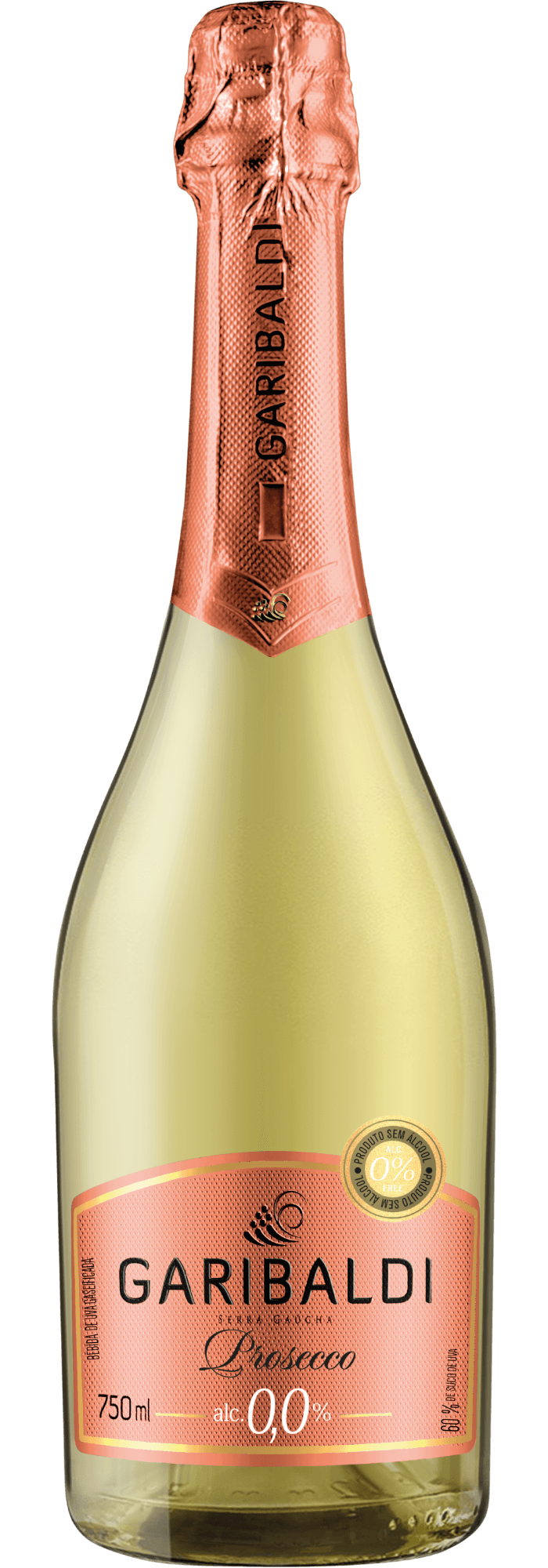 Garibaldi Zero Álcool 0,0% Prosecco Espumante