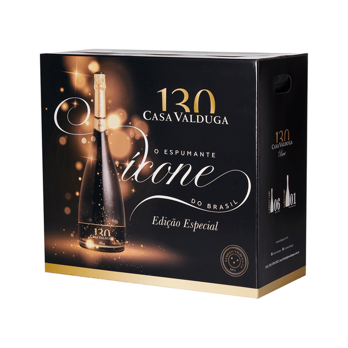 Casa Valduga 130 Espumante Brut - Kit com 6x750ml + 1x1,5L