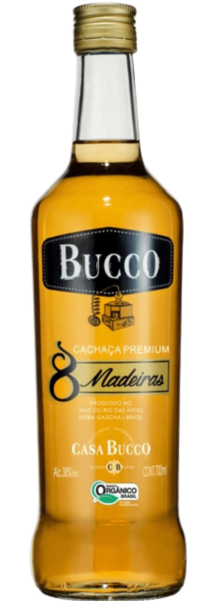 Casa Bucco Cachaça 8 Madeiras 700 ml