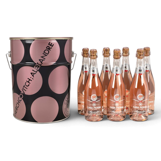 Casa Perini Balde de Aquarela Espumantes Moscatel Rosé - 7 x 750ml