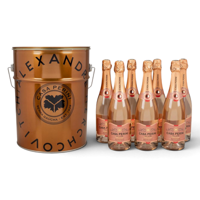 Casa Perini Balde de Espumantes Brut Rosé - 7 x 750ml