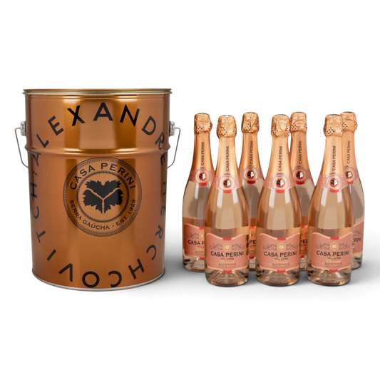 Casa Perini Balde de Espumantes Brut Rosé - 7 x 750ml