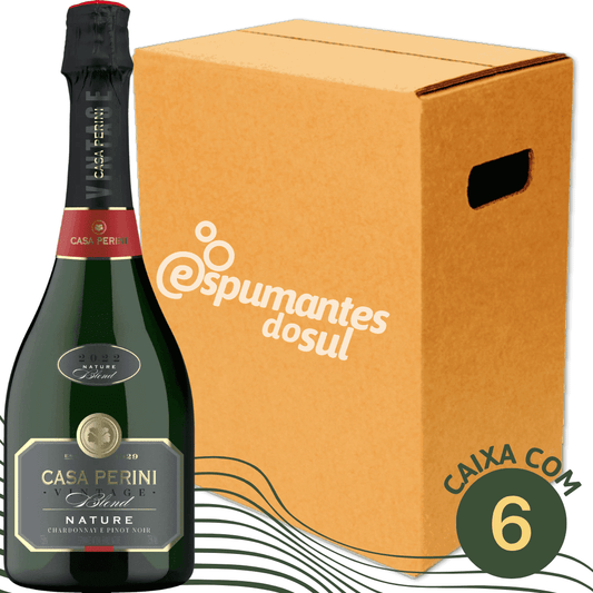 Casa Perini Vintage Blend Espumante Nature - Caixa com 6