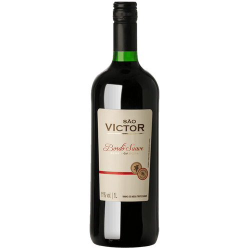 Aliança São Victor Bordô Suave 1L - Aliança - Espumantes do Sul
