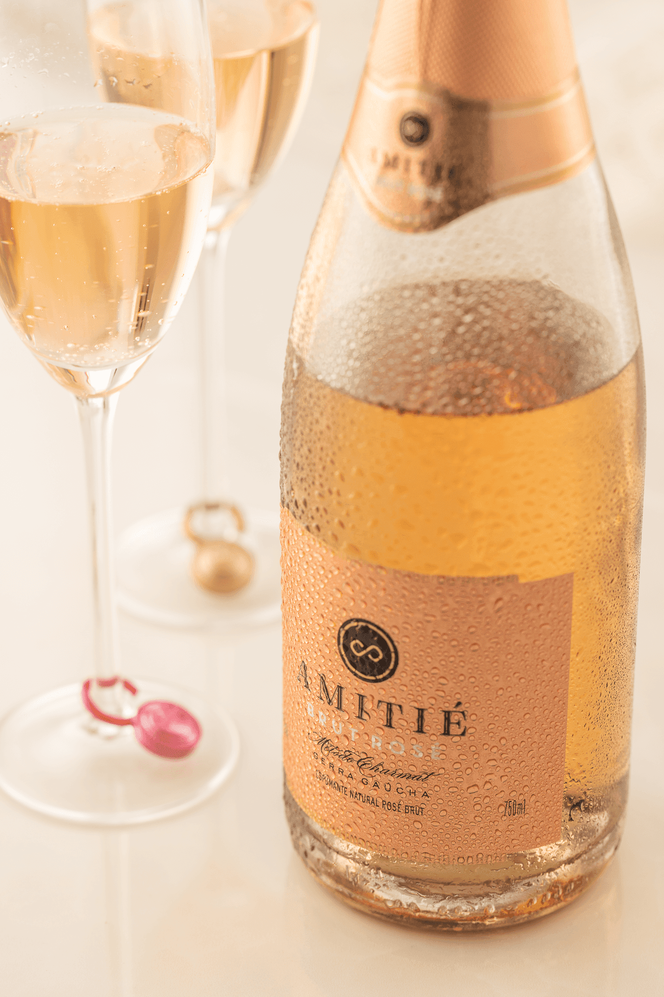 Amitié Espumante Brut Rosé - Caixa com 6 - Amitié - Espumantes do Sul