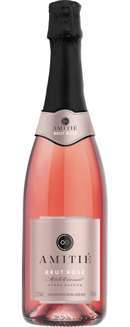 Amitié Espumante Brut Rosé - Caixa com 6 - Amitié - Espumantes do Sul