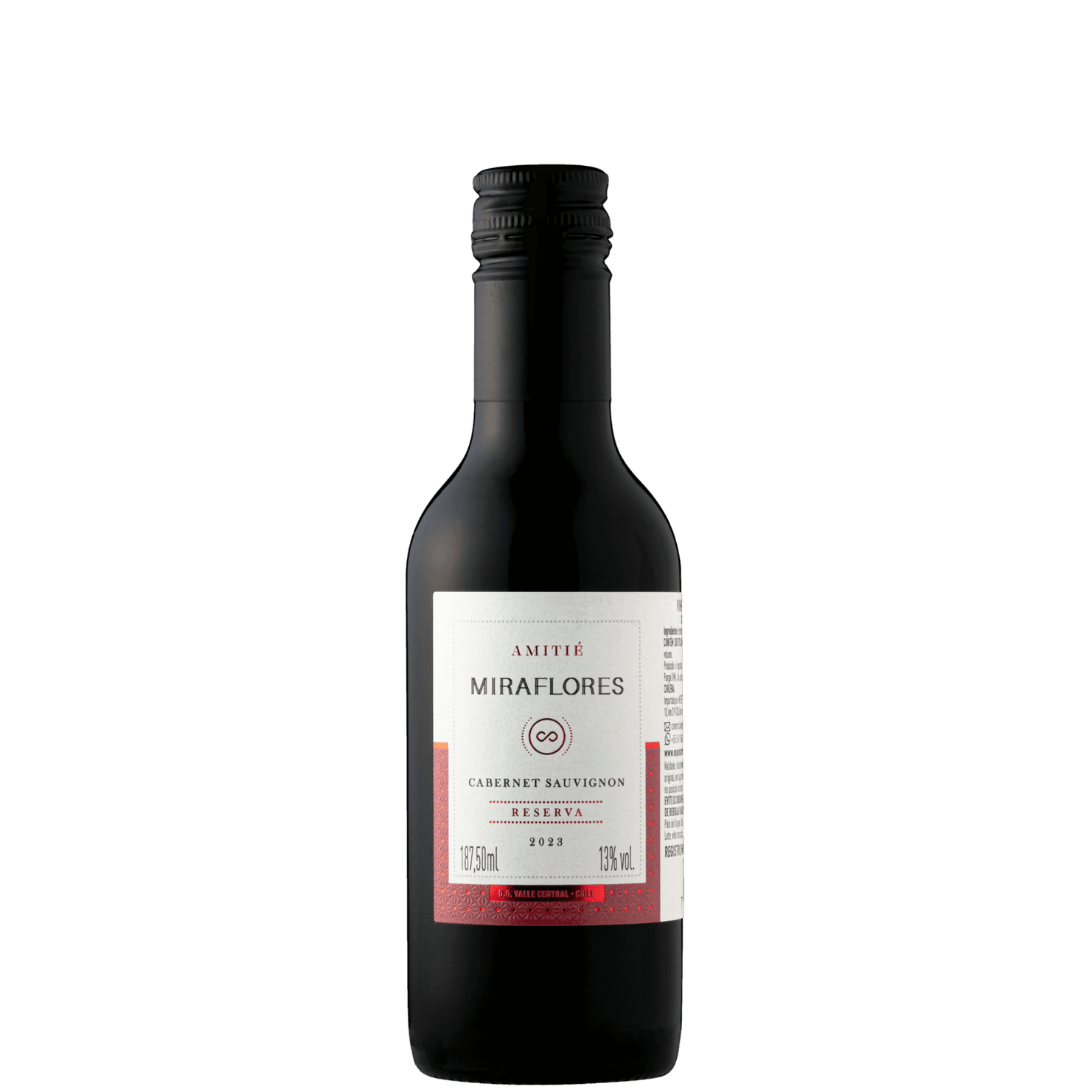 Amitié Miraflores Reserva Cabernet Sauvignon Baby 187ml - Amitié - Espumantes do Sul
