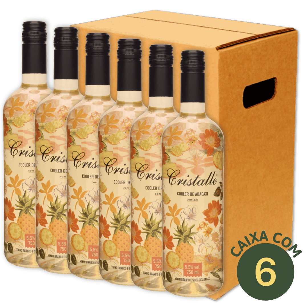 Arbugeri Cristalle Cooler de Abacaxi - Caixa com 6 - Espumantes do Sul - Espumantes do Sul