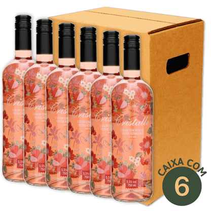 Arbugeri Cristalle Cooler de Frutas Vermelhas - Caixa com 6 - Espumantes do Sul - Espumantes do Sul